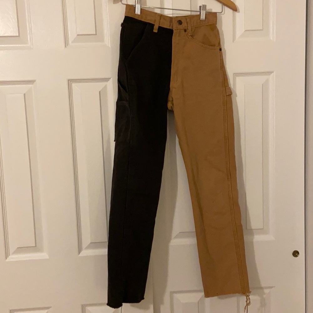 carhartt upcycled two tone pants